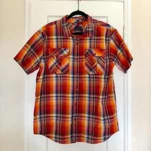 Prana short sleeve button down shirt